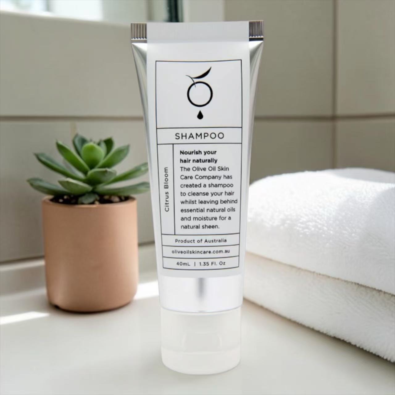 Hair Shampoo, 40ml Tube, Citrus bloom