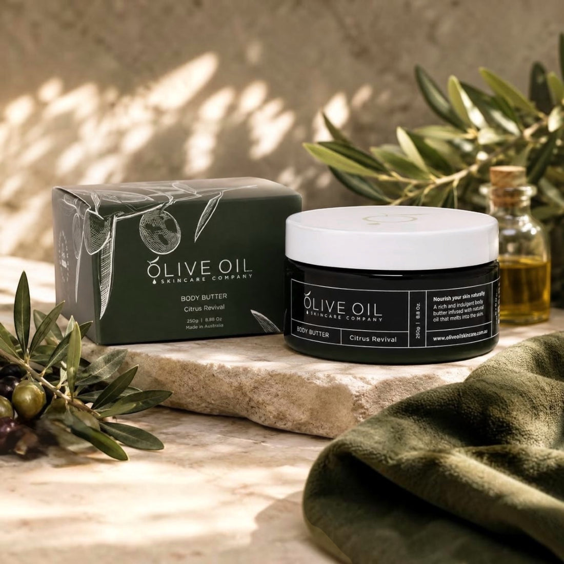 Body Butter, Olive Oil based ,Citrus Revival 250g