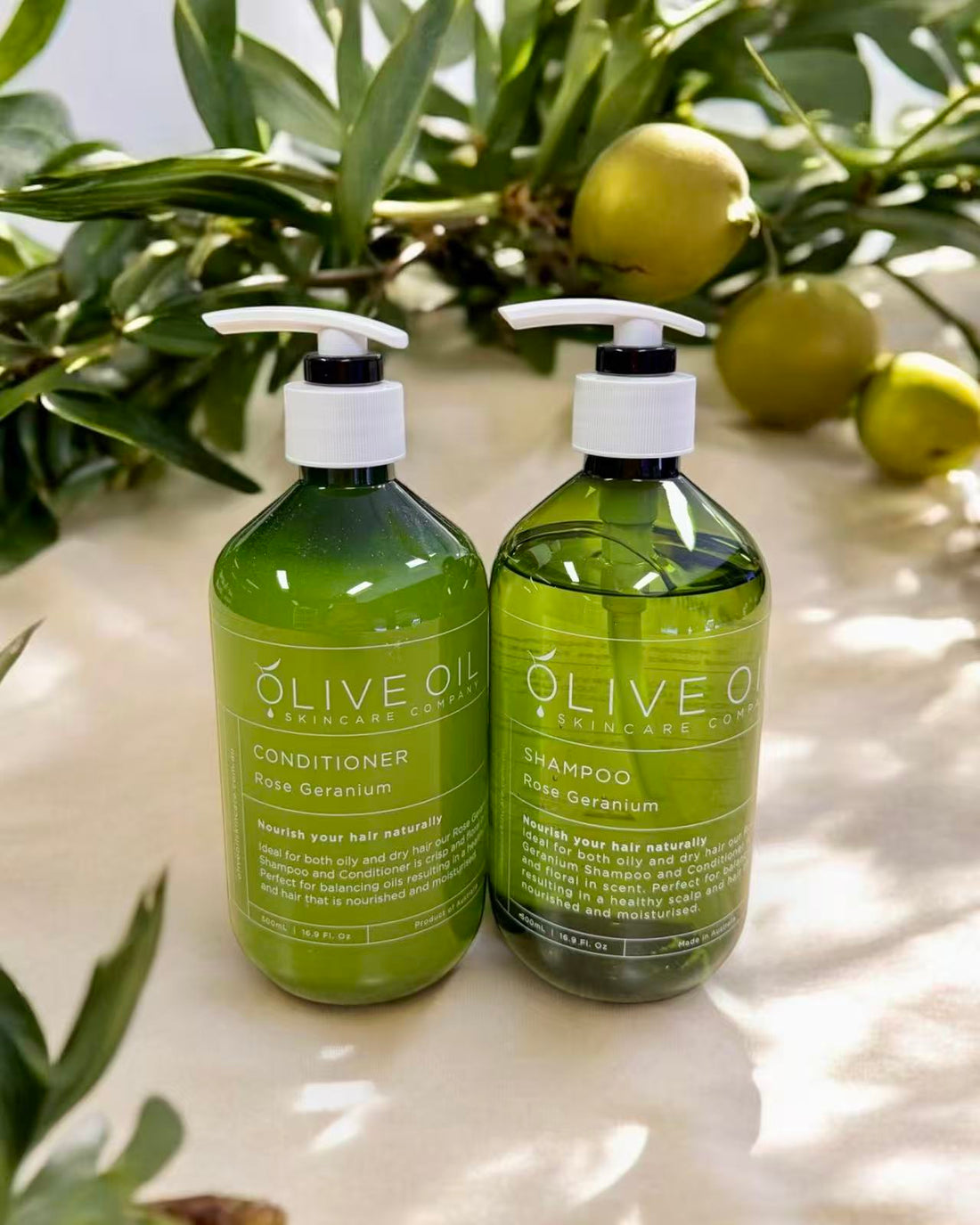 Combined Rose Geranium Shampoo and Conditioner Pack: Great Dual Pack Savings.